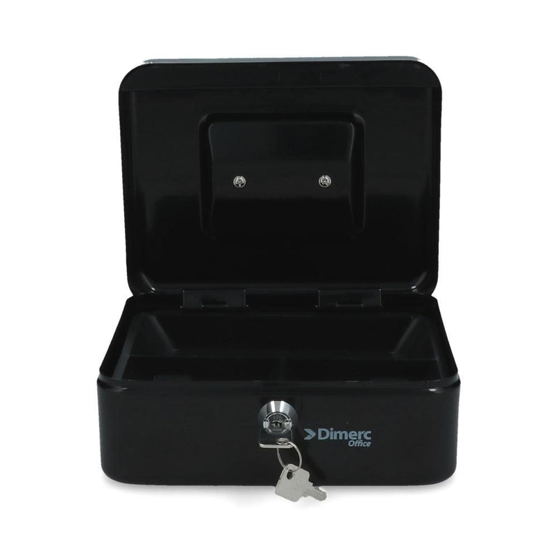CAJA SEGURIDAD METALICA CON CHAPA 8 PULGADAS (6852049043664)