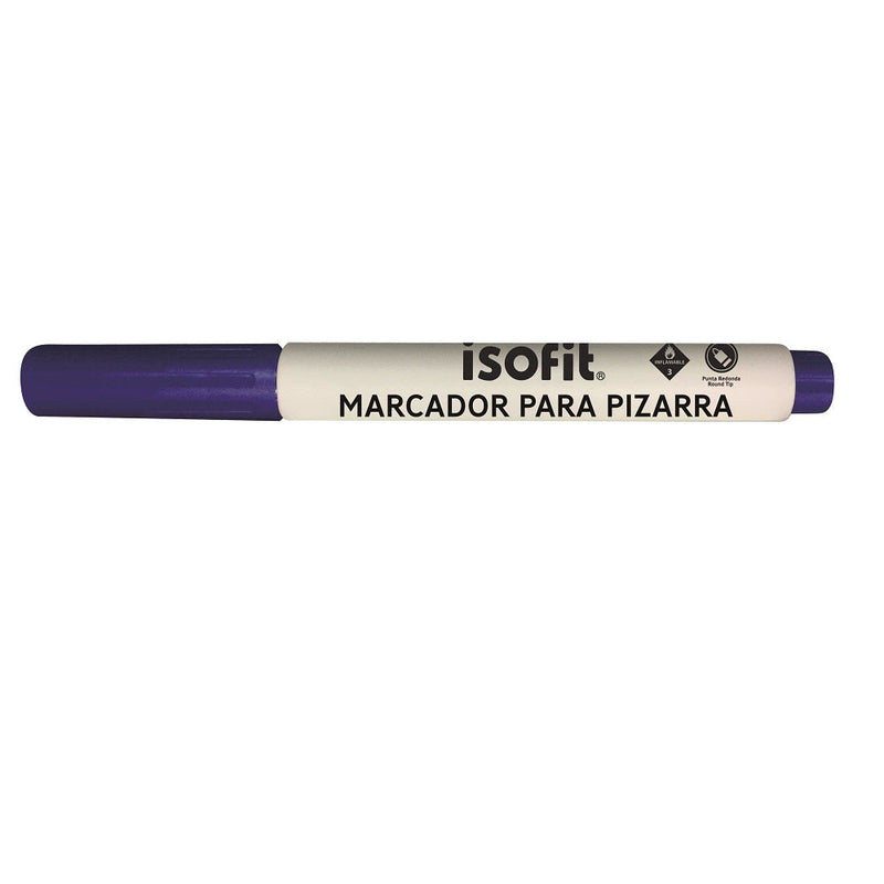 MARCADOR PIZARRA AZUL PUNTA REDONDA