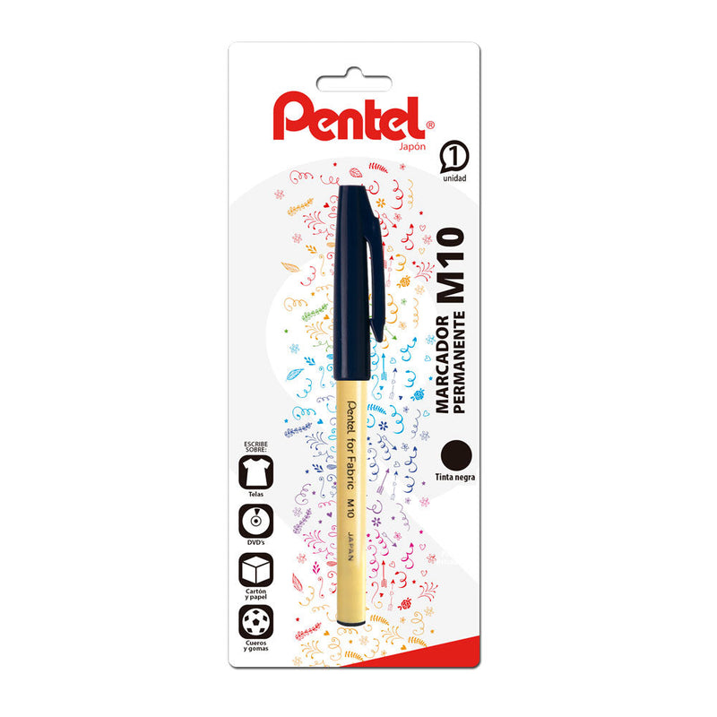 MARCADOR DE TELA PUNTA FINA NEGRO 2 MM