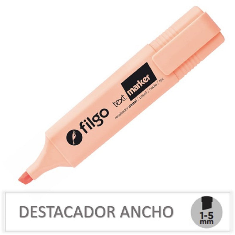 DESTACADOR ESCRITORIO NARANJO PASTEL
