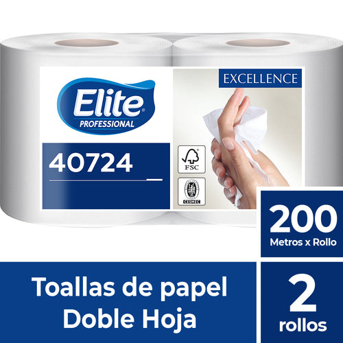 Toalla De Papel Excellence Doble Hoja 200 2 rollos, Elite