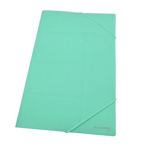Carpeta Porta documentos Con Elástico Oficio Verde Pastel