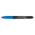 MARCADOR PERMANENTE PUNTA REDONDA AZUL METAL