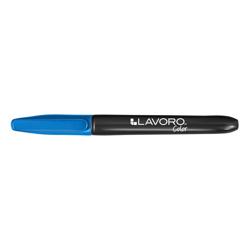 MARCADOR PERMANENTE PUNTA REDONDA AZUL METAL