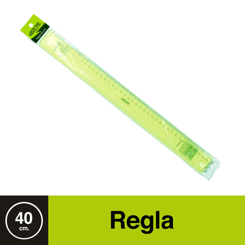 REGLA BISELADA ACRILICA 40 CM (6852055007440)