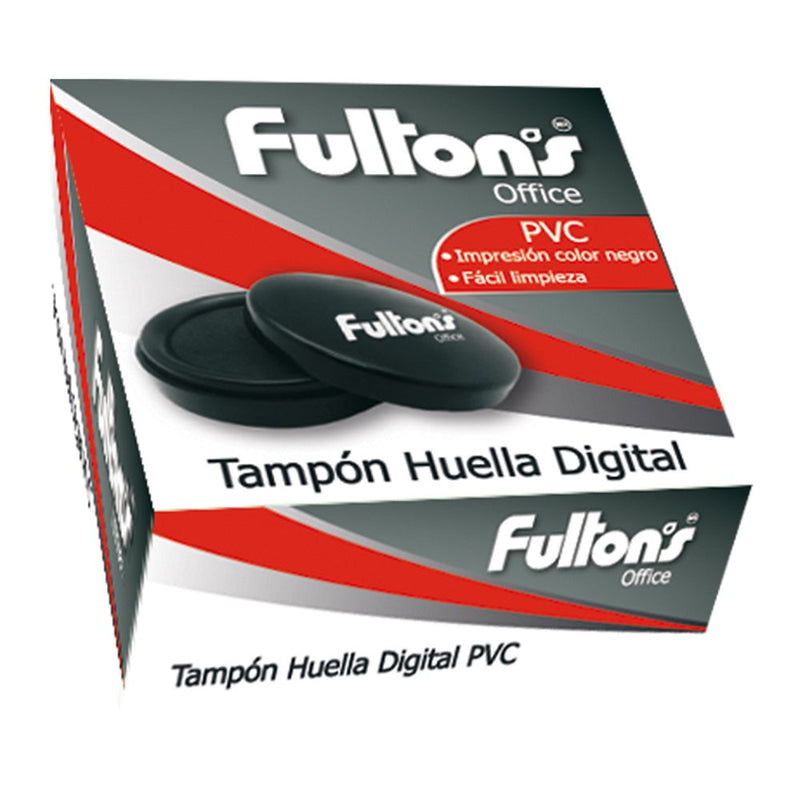Tampon Huella Digital Pvc Negro FULTONS 