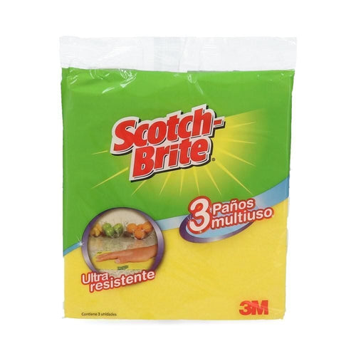 Paño Multiuso 3 Unidades Scotch-Brite 3M 