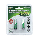 PILA RECARGABLE AAA 1000 MAH 2 UN (6852112089296)